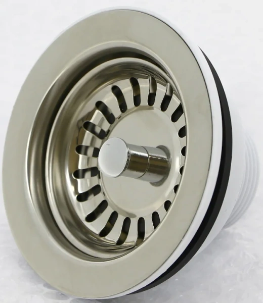 донный клапан mcalpine mrskw7 для раковины, без перелива, с пробкой-решеткой, хром