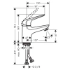 смеситель для раковины без донного клапана hansgrohe novus 71021000