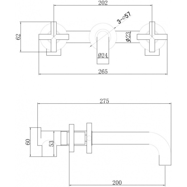 смеситель для раковины abber wasser kreis af81121b черный матовый