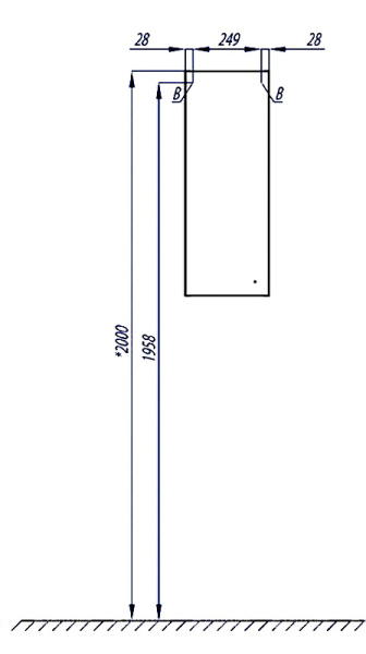 подвесной шкаф aquaton симпл 30 r 1a012503sl01r белый