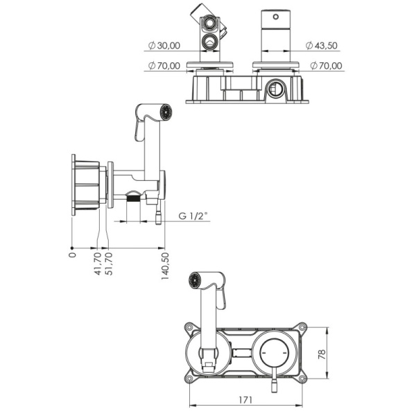 гигиенический комплект teska atlas tera t5739