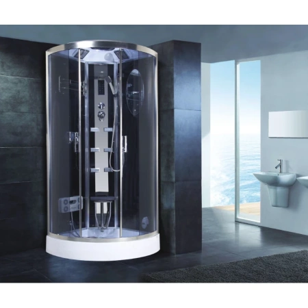 душевая кабина niagara ng-902-01 (10х10х22) низкий поддон(16см) стекло тонированное