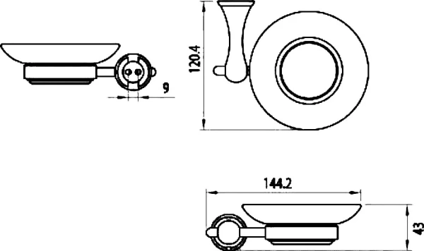 Мыльница Lemark Standard LM2143C