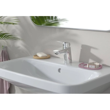 смеситель для раковины с донным клапаном hansgrohe logis 71170000