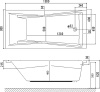 акриловая ванна excellent palace smart waex.pal18.smart 180x80