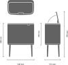 мусорное ведро brabantia bo touch bin 304583 36 л, шампань