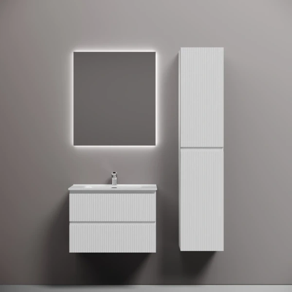 тумба под раковину sancos snob t snt70w 69 см, подвесная, белый матовый