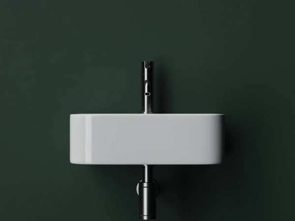 раковина ceramicanova aura cn2005 подвесная, 43.5x35 см, белая