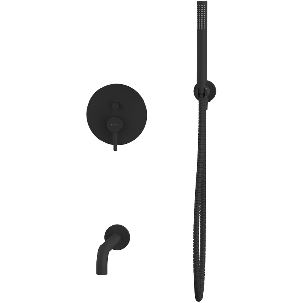 смеситель для ванны whitecross y black yset06bl черный матовый