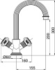 смеситель для раковины cezares olimp olimp-ls2-03/24-m