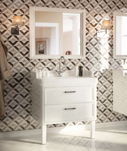 тумба под раковину kerama marazzi pompei po.m.80.2\wht 80, 2 ящика, цвет белый