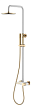 Душевая система Boheme Stick 128-WG.2 Белая Золото