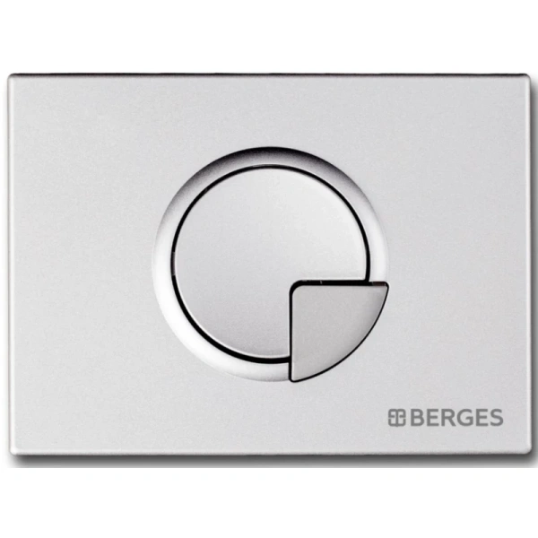 инсталляция berges novum 040222 для унитаза с клавишей смыва хром матовый