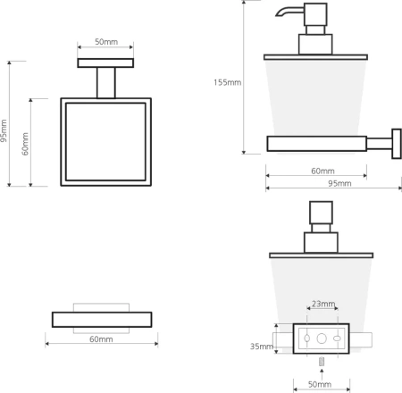 дозатор для мыла bemeta plaza 118209049 хром