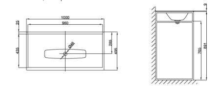 каркас для раковины bette lux shape q012-815 цвет: черный