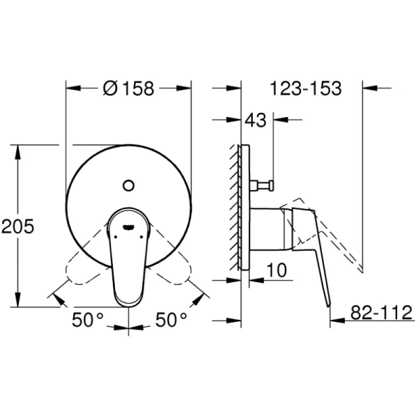 смеситель для ванны grohe eurodisc cosmopolitan 24056002