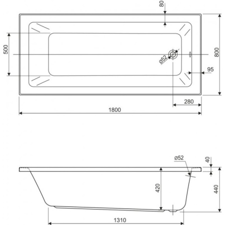 акриловая ванна 180x80 cezares plane solo mini plane solo mini-180-80-42-w37