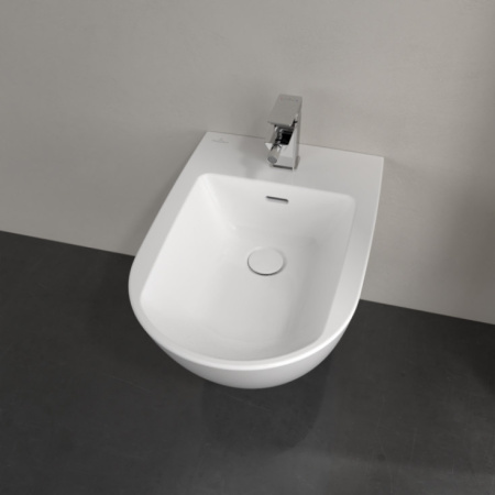 биде подвесное villeroy & boch subway 3.0 447000r1 покрытие ceramicplus, цвет альпийский белый