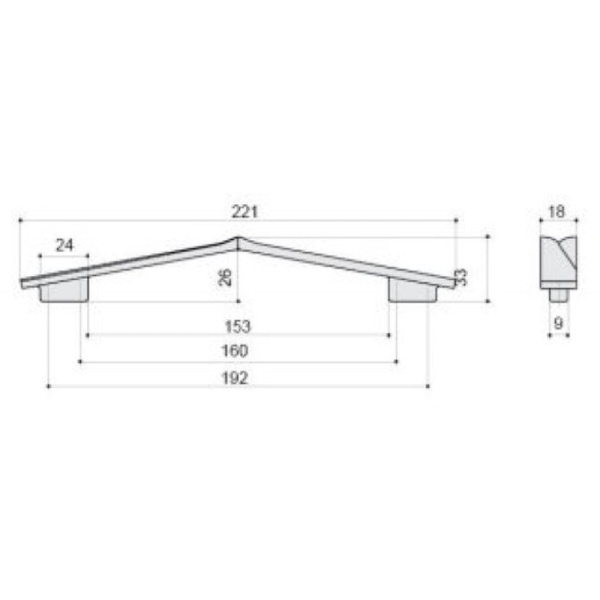 ручка для мебели belbagno aurora 8.1135.192160.0270op, цвет белый матовый