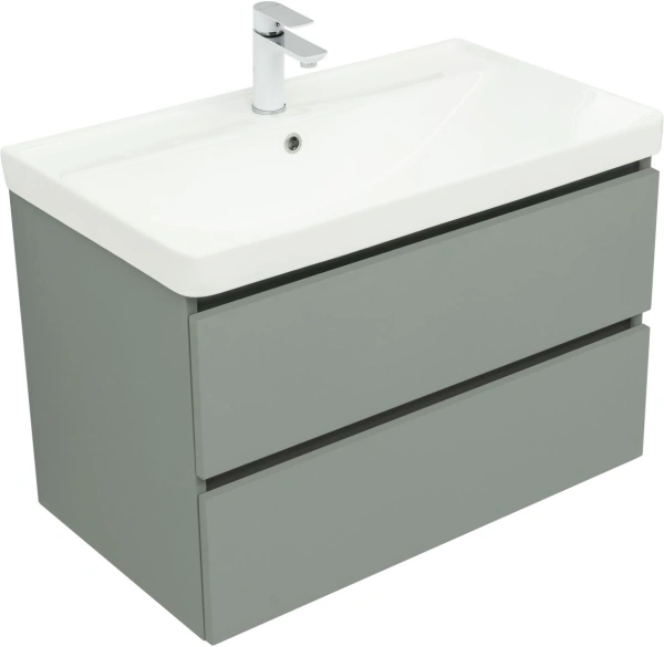тумба под раковину aquanet вега 2.0 00337961 79.4x45.9 см, мисти грин