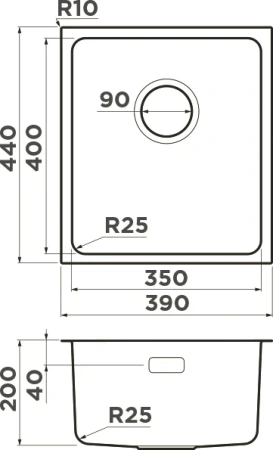 мойка кухонная omoikiri tadzava 39-u ab латунь