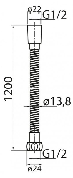 душевой шланг cezares czr-c-fmdc2-120-02 бронза