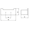 крючок для полотенец двойной emco loft 0575 133 02 черный