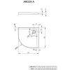 акриловый поддон 90x90 см radaway argos a 4aa99-01