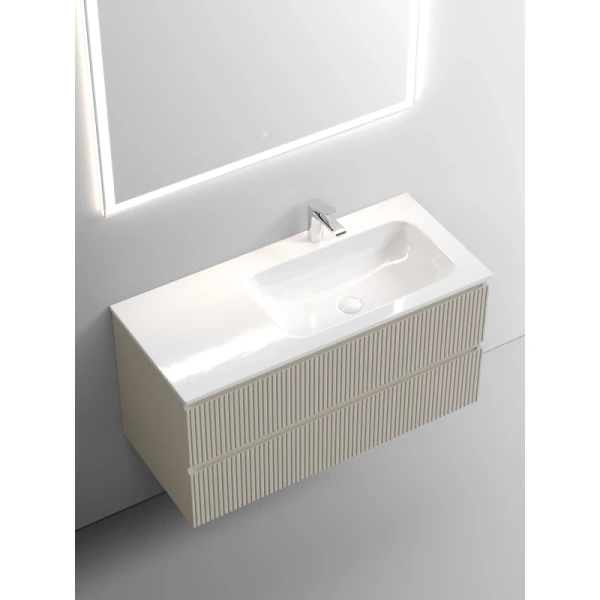 тумба под раковину sancos snob t 100 r snt100rce подвесная beige soft