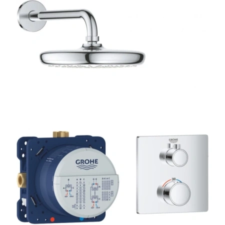 душевой комплект 210 мм grohe grohtherm 34728000
