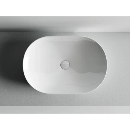 раковина ceramicanova element cn5009 накладная, 60x41.5 см, белая