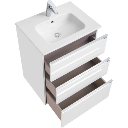 тумба белый глянец 58,5 см roca the gap a857404806