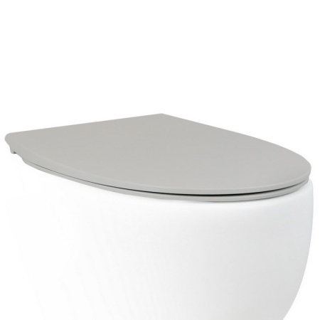 Сиденье для унитаза AeT Dot 2.0 C555R130 c микролифтом SoftClose, цвет светло-серый