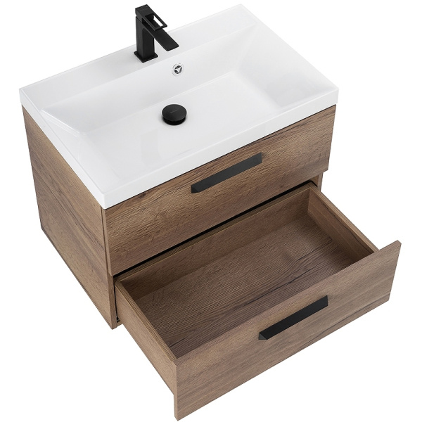 тумба под раковину belbagno aurora 70 aurora-700-2c-so-rt подвесная rovere tabacco
