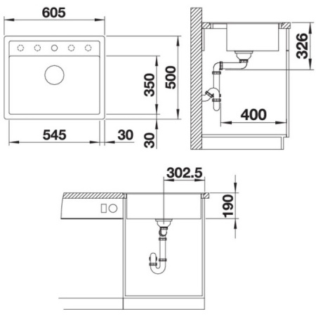 кухонная мойка blanco dalago 6-f кофе 515095