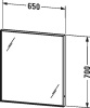 Зеркало Duravit L-Cube 65