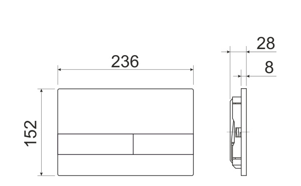 система инсталляции для унитазов ceramica nova envision flat cn1002ch кнопка хром