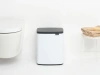 мусорное ведро brabantia bo 222467 12 л, белое