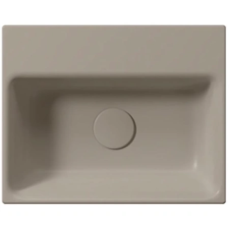 раковина gsi nubes 9684105 накладная, 40x32 см, tortora opaco (коричневый матовый)