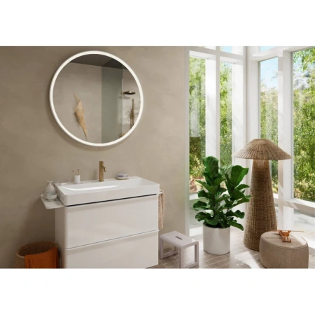 смеситель для раковины hansgrohe tecturis s 73310140 с донным клапаном, бронза