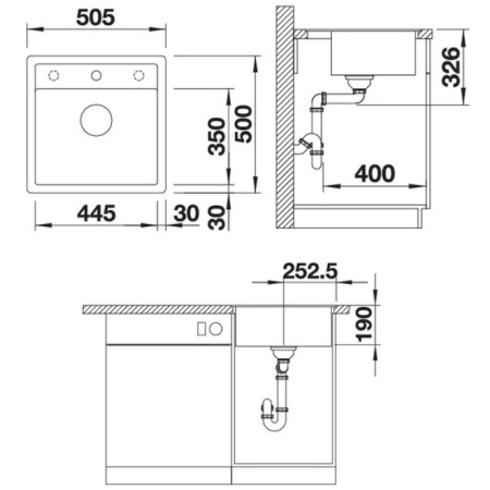 кухонная мойка blanco dalago 5-f кофе 518536