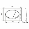 система инсталляции для унитазов alcaplast am101/1120-3:1 ru m71-0001 кнопка смыва хром