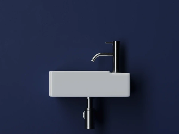 раковина ceramicanova element cn5045 подвесная, чаша слева, 39.5x22 см, белая