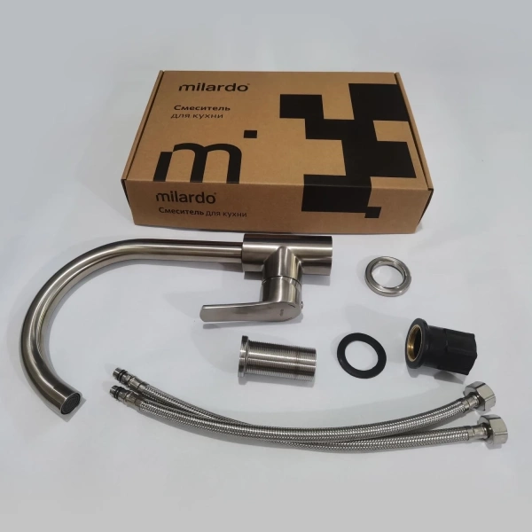 смеситель для кухни milardo meal m01bnj0m05