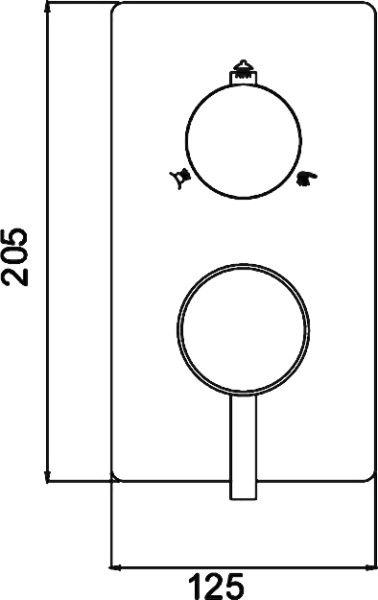 смеситель для душа rgw shower panels sp-43-01 21140543-11 хром