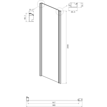 душевой уголок ambassador intense 130x100 110021102ix-100ix профиль хром стекло прозрачное