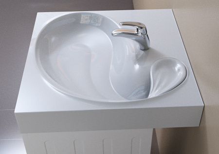 раковина azario soft 60 cs00078299 60.7х60 см, белая