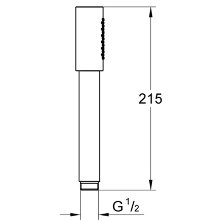 ручной душ grohe sena stick 26465gn0