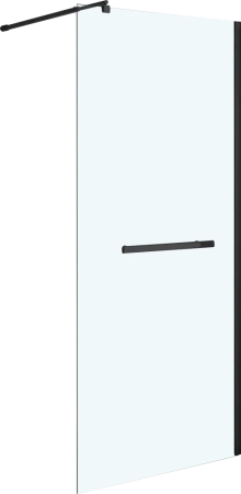 душевая перегородка niagara nova 90 ng-681-90black профиль черный, стекло прозрачное