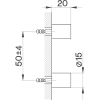 крепления настенные для ершика cisal system sy09066021